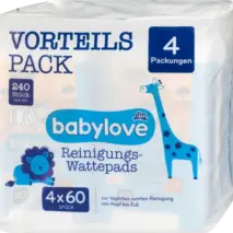 Cleaning cotton pads 4x60 pcs (240 pcs)