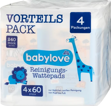 Cleaning cotton pads 4x60 pcs (240 pcs)